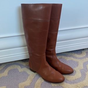 J.Crew brown leather riding boots